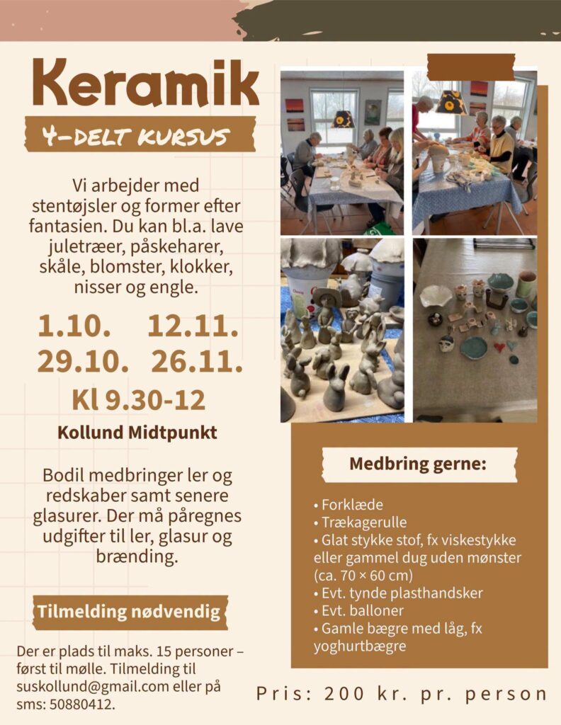 Keramik - kreativt kursus; Del 1